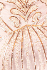 1920's Allegra Flapper Dress in Cream