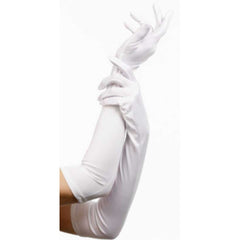 Long White Gloves