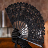 Black Lace Hand Fan