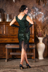 1920's Charlize Gatsby Dress in Green