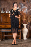 1920's Isla Gatsby Dress in Black