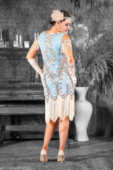 Gatsby Dress in Sky Blue