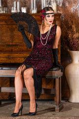 1920s Natasha Gatsby Dress in Red