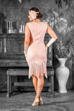 1920s Pink Flapper Dress