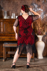 Plus Size Red Gatsby Dress