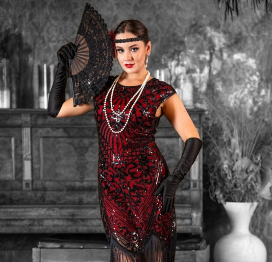 Red Flapper Dress Banner