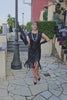 1920s Black Mable Flapper Dress