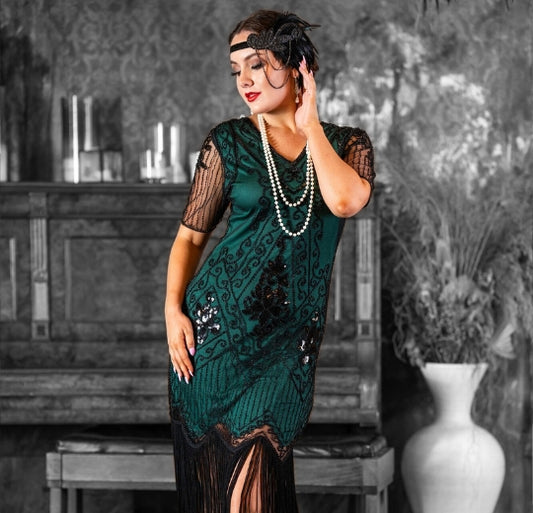 Flapper Dress with Sleeves Banner