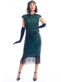 Plus Size Green Flapper Dress