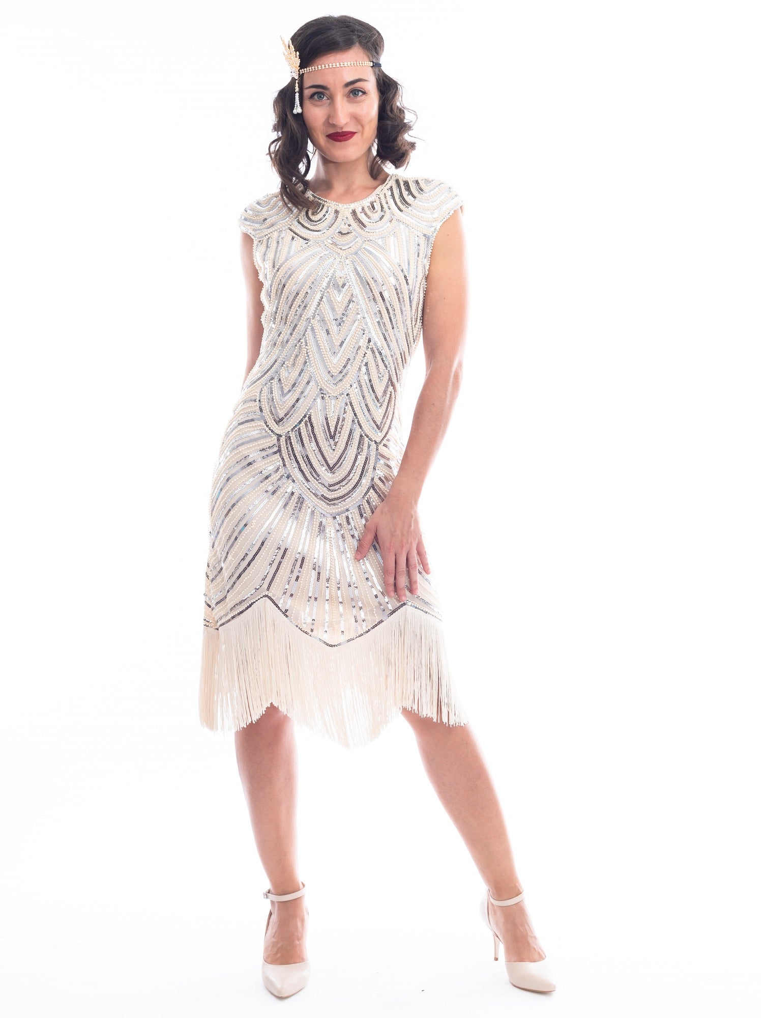 1920s Ivory Mable Flapper Dress – Flapper Boutique