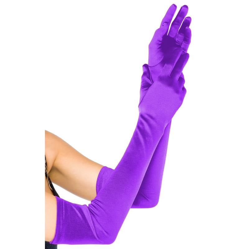 Long Purple Gloves